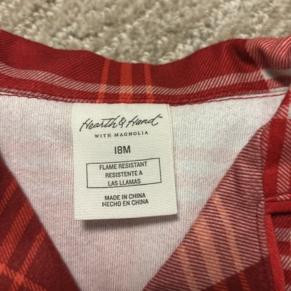 New 18m Infant Hearth & Home soft flannel pj set - Picture 2 of 5